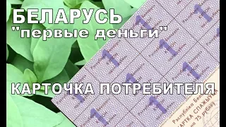 Обзор коллекции банкнот Беларусь Карточка потребителя 1992 первые деньги #1