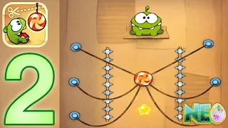 Cut The Rope: Gameplay Walkthrough Part 2 - Level 1.20 - 2.8 Complete (iOS, Android)