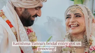 Karishma Tanna's  bridal entry got us grooving! #karishmatanna #bride #sajna #badshah