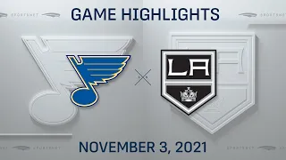 NHL Highlights | Blues vs. Kings - Nov. 3, 2021