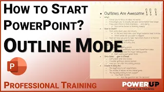 + Where to Begin in PowerPoint? Start in Outline Mode - Masterclass 1/6