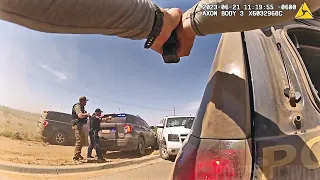 Intense Bodycam Footage Shows Police Shootout With Suspect Following a Pursuit