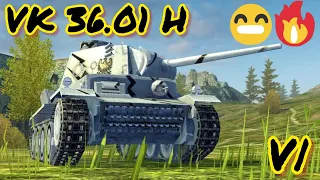 VK 36.01 H обзор в wot Blitz "Бодрый старт долгого пути!" | WOT-GSN