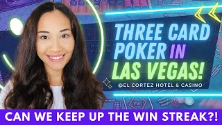 GREAT RUN! 💚 THREE CARD POKER IN DOWNTOWN LAS VEGAS! EL CORTEZ CASINO!