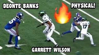 Garrett Wilson Vs Deonte Banks 🔥 (WR Vs CB) Jets Vs Giants 2023 highlights