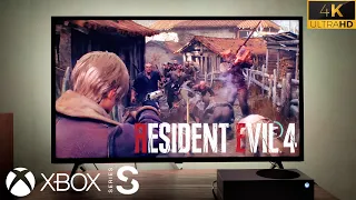 RESIDENT EVIL 4 REMAKE DEMO Xbox Series S Gameplay (LG TV 4K HDR)