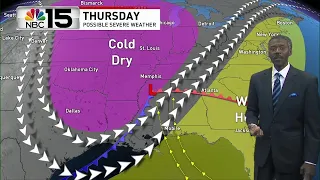 Risk of severe storms on New Year's Eve on Gulf Coast