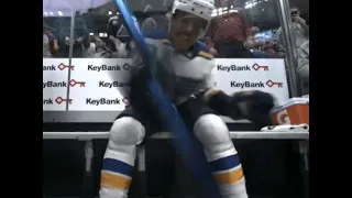 Blues Schenn DESTROYS Penalty Box CAMERA