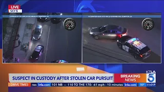 Authorities pursued high-speed stolen vehicle in Los Angeles