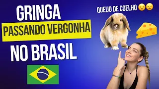 GRINGA PASSANDO VERGONHA NO BRASIL