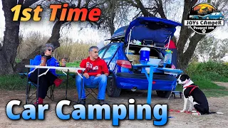 1st Time CarCamping with Micro Camper Peugeot 206 - @JOYsCAmpeR_ADV