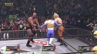 GOKU vs VEGETA vs NAPPA 2 (Halloween Havoc) - WWE 2K22