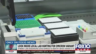 Look inside local lab hunting for Omicron COVID variant