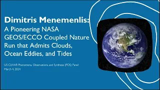 A Pioneering NASA GEOS/ECCO Coupled Nature Run that Admits Clouds, Ocean Eddies, and Tides