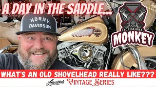 What's a 43 Year Old Shovelhead Tour Glide Like to Ride? The FIRST Road Glide!