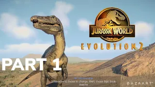 Jurassic World Evolution 2 - PART 1 CAMPAIGN INTRO (PS5)(4K) FULL