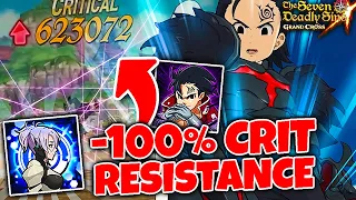 I FORCED ZELDRIS TO CRIT!!! -100% CRIT RESISTANCE PVP BUILD!! | Seven Deadly Sins: Grand Cross