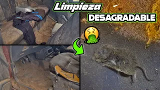 la LIMPIEZA de COCHE mas ASQUEROSA de mi VIDA🤮🐭