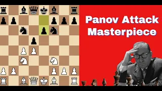 Panov Attack Masterpiece | Laszlo Szabo vs Karoly Honfi Budapest: 1950