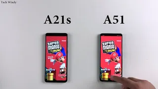 SAMSUNG A21s vs A51 Speed Test & Size Comparison
