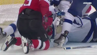 Andrei Vasilevskiy makes three saves in a row and robs Tatar vs Devils (16 mar 2023)