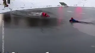 Пожарные спасли ребенка из пруда