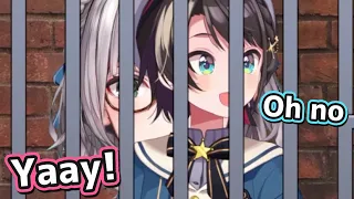 Subaru gets arrested and goes into the jail with Noel【Hololive】