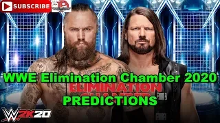 WWE Elimination Chamber 2020 Aleister Black vs  AJ Styles (No DQ Match) Predictions WWE 2K20