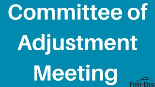 Committee of Adjustment Meeting - February 18, 2021