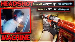 SCREAM ONE TAP HEADSHOTS EVEN WHEN BLIND! • CS:GO PRO FUNNY MOMENTS (PRO Plays,Clutches,Aces)