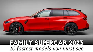 10 Fastest Supercars with Family-Friendly Designs (New Wagons of 2023)