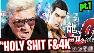 Kuze's voice actor plays Yakuza 0: Part 1 (ENG SUB)