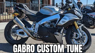 Gabro Racing Custom Tune Feedback and Impressions | UpMap Aprilia Tuono V4 Flash Review