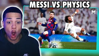 AMERICAN BASKETBALL FANS FIRST TIME EVER WATCHING MESSI | Messi VS Physics REACTION!!