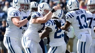 Andrew Luck 3 Yard Touchdown Pass to Frank Gore || Week 7 Colts at Titans