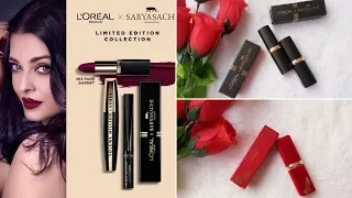 L'Oreal Paris Color Riche Moist Matte Lipstick Sabyasachi Collection & Cannes Lipstick