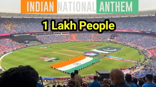 1.3 Lakh People Singing Indian National Anthem at Narendra Modi Stadium | Ind vs Pak World Cup 2023