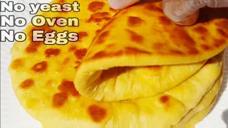 HOMEMADE  BUTTER  NAAN BREAD , NO EGGS,NO YEAST, NO OVEN