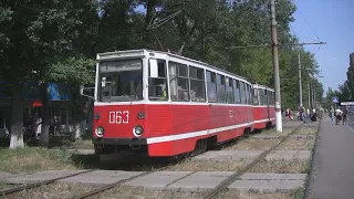 Авдіївка трамваї КТМ-5/ Avdiyivka tramways 71-605