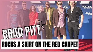 Brad Pitt Rocks a Skirt on the Red Carpet | Bullet Train Premiere in Berlin [New Video]