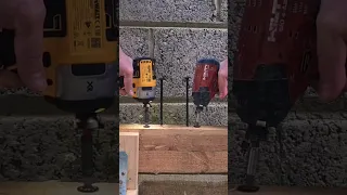 Hilti Impact Driver Sid 4-a22 vs Dewalt Impact DCF887 18v Wood Screws