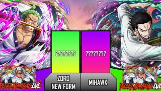 ZORO vs MIHAWK Power Level | PirateLevel 🔥