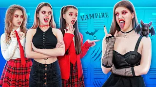 ¡Chica Mala en una Rica Escuela de Vampiros! ¿Qué Estudiante Vampiro irá a la Cárcel?