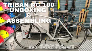 Unboxing Triban Rc100 by Decathlon |Rc 100 Road Bike | Rc 100 Flat bar | Decathlon Road bike|S3| E 2