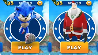 Sonic Dash vs Agent Dash Run - Movie Sonic vs All Bosses Zazz Eggman - All Characters Unlocked