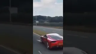 Is it Real? | Ferrari Escaping Police Car by Driving under Truck | #shorts #EtceteraAndSoOn