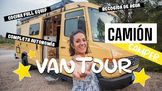 💥Van Tour CAMIÓN CAMPER Mercedes Vario de 7 TONELADAS Equipado FULL EQUIP!!! 🤩 | El Mono Migrador