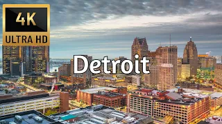 🇺🇸 DETROIT, MICHIGAN [4K] Drone Tour - Best Drone Compilation - Trips On Couch