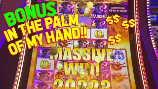 BUFFALO GAVE ME A MASSIVE WIN!! with VegasLowRoller on Buffalo Ascension and Mega Vault Slots!