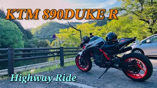 KTM 890DUKE R ｜highway Ride | Japan